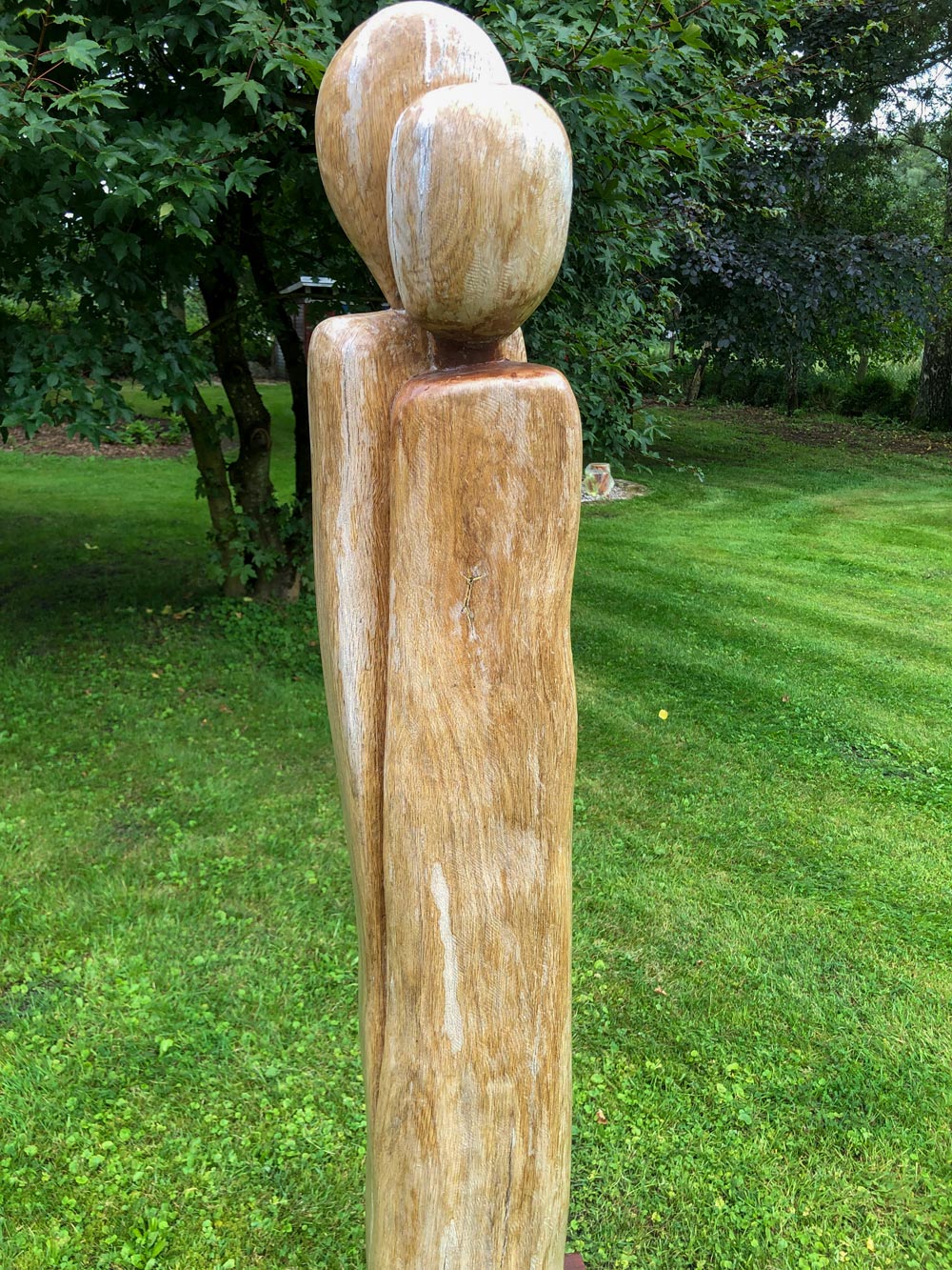 Zuneigung Holzskulptur